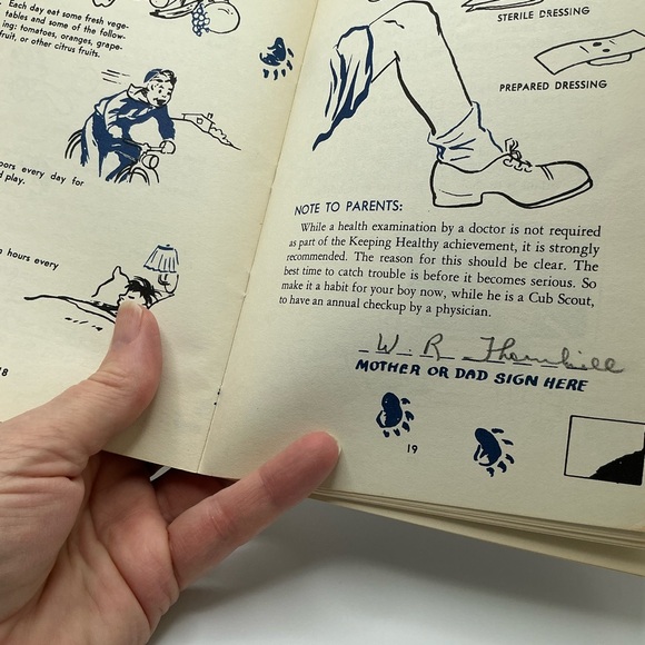 Vintage 1965 Bear Cub Scout Book Boy Scouts of America Copyright 1954 #3231 X4 - Picture 5 of 6